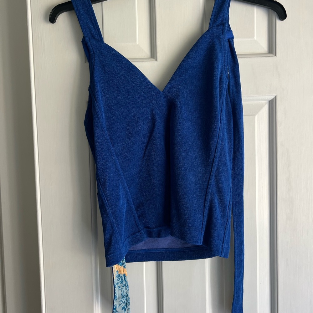 Free People Blue Tank Top